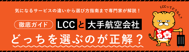 LCCと大手航空会社…どっちを選ぶのが正解？徹底ガイド